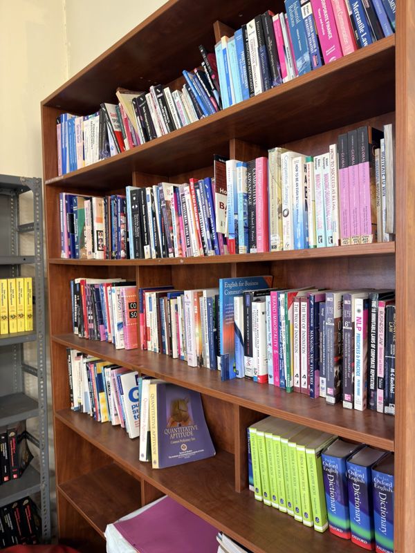 Book stacks in the iFEEL Library